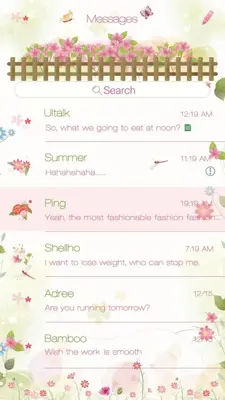 GO SMS PRO SMALL FRESH THEME android App screenshot 3